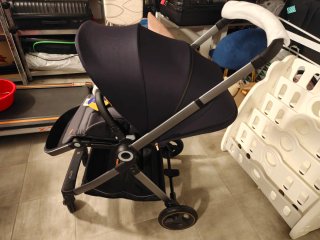 Carrito Bebé ELITTLE EMU negro