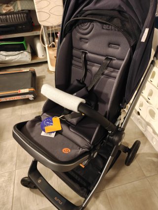 Carrito Bebé ELITTLE EMU negro