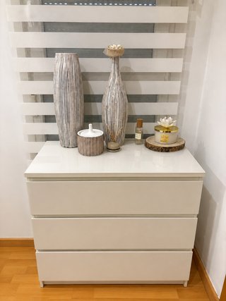 Cómoda MALM 3 cajones blanca 80x78 cm