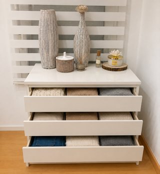 Cómoda MALM 3 cajones blanca 80x78 cm