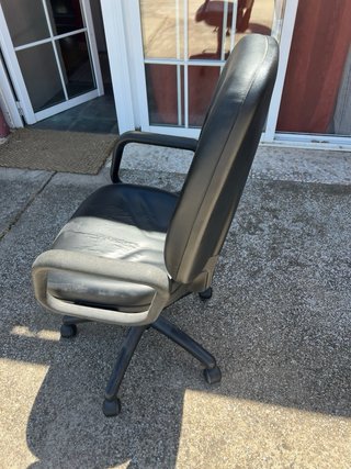 Silla de escritorio reclinable negra