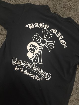 T-shirt BAPE x Chrome Hearts nera