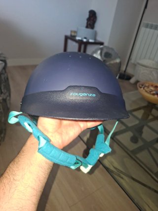 Casco hípica equitación Fouganza Talla 55-58