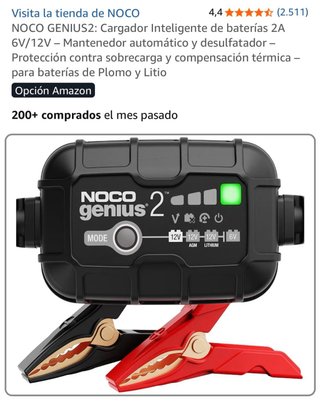 Cargador Baterías NOCO Genius 2