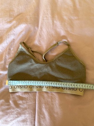 Sujetador deportivo Oysho gris Talla M