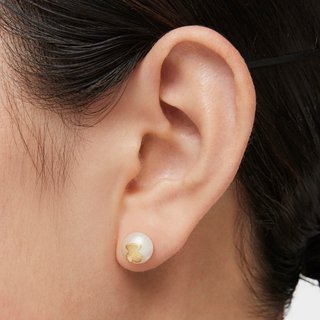 Pendientes perla cultivada de oro 18k - ref.15066