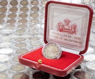 Monaco 2€ 2026 Valentinois BE PP