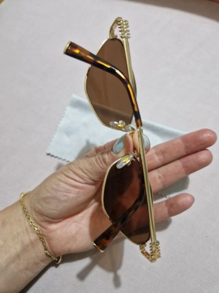 Gafas Miu Miu Marrones y Doradas