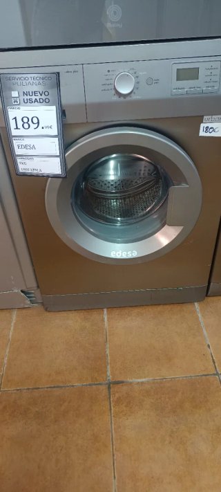 Lavadora Edesa 8kg 1000 RPM