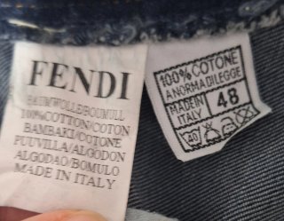 Jeans Fendi Donna Blu