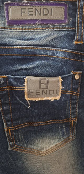 Jeans Fendi Donna Blu