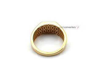 sello oro 18k con circonita