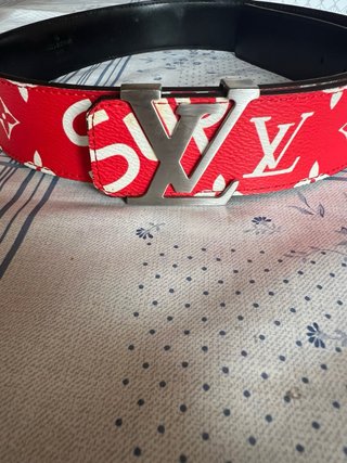 Cinturon rojo louis vuitton