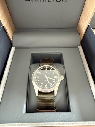 Reloj Hamilton Khaki Field Correa Verde