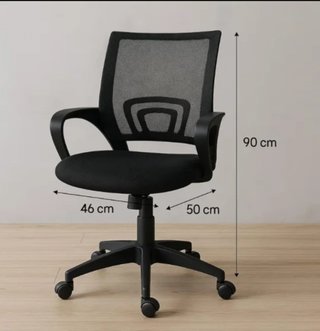 Silla ergonómica negra