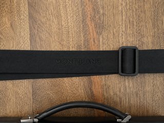 Maletín Montblanc Negro Piel con Bandolera