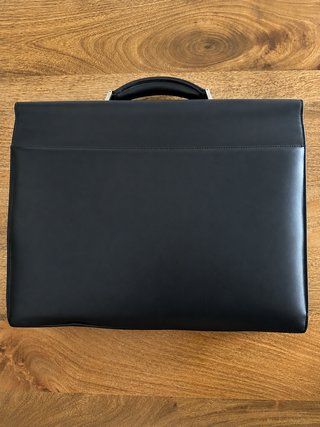 Maletín Montblanc Negro Piel con Bandolera