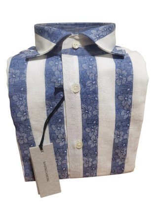 Camicia uomo Mastri Camiciai righe floreali