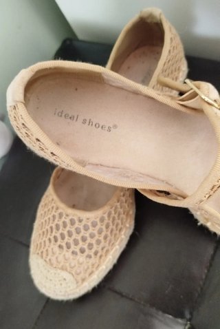 Bailarinas beige Ideal Shoes