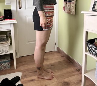 Minifalda lentejuelas étnica multicolor