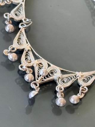 Collana vintage filigrana argento