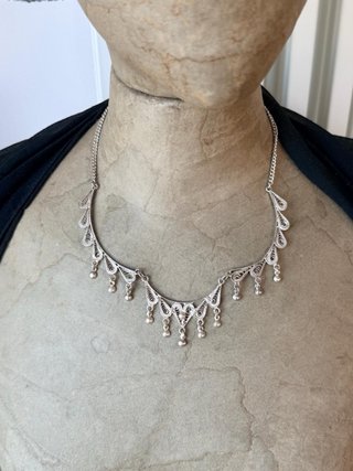 Collana vintage filigrana argento