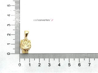 colgante oro 18k con piedra con esmeralda
