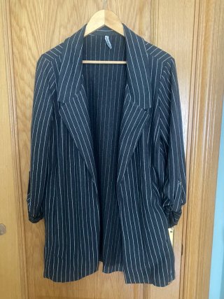 Chaqueta Stradivarius Rayas Talla XL