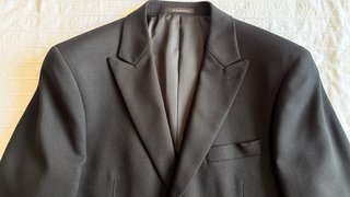 Traje BOSTON negro espiga