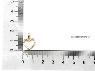 colgante oro 18k con piedra con circonita