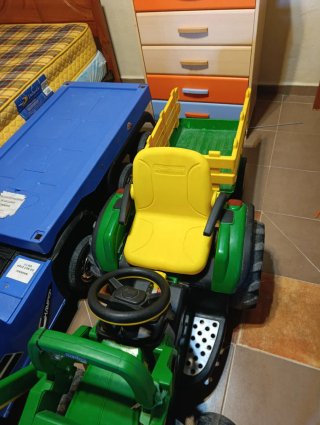 Tractor John Deere Infantil con Remolque