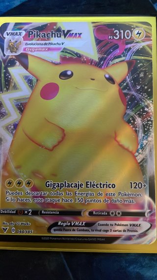 Pikachu VMAX Gigamax Carta Pokémon 310 PS