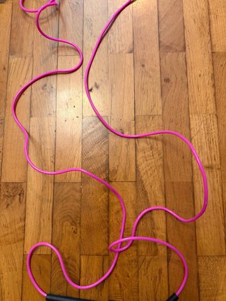 Comba de saltar rosa