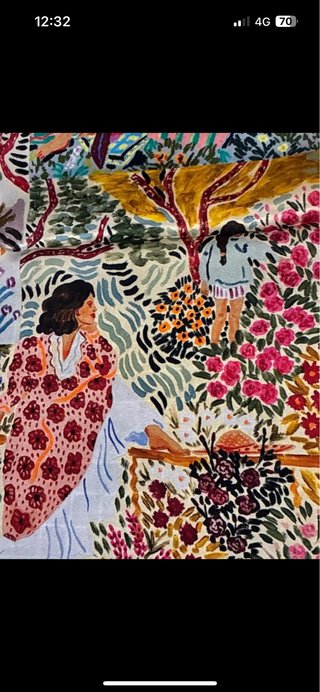 Foulard 100% Seta Fantasy Vintage Multicolor