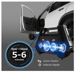 Inflador de Ruedas Eléctrico Portátil