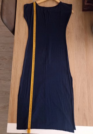 Vestido largo azul
