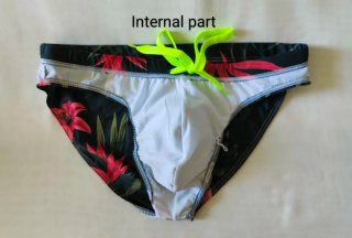 Costume da bagno slip fantasia floreale