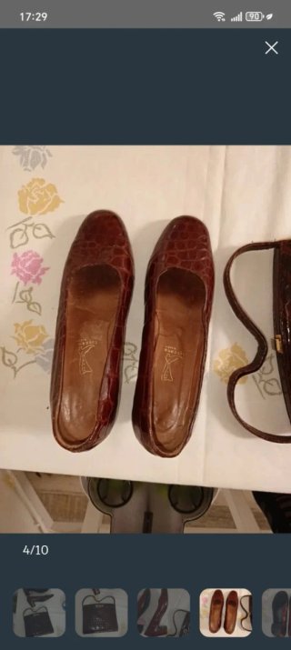 Bolso y zapatos piel cocodrilo