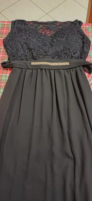 Vestito lungo nero taglia S