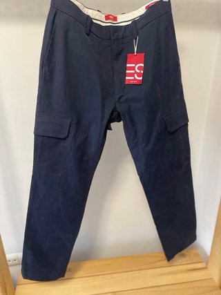 Pantalón cargo Esprit azul marino hombre