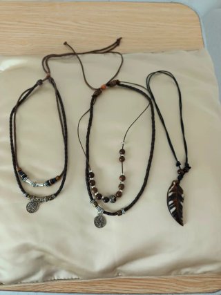 Set 3 collane stile indiano