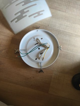 Lámpara de techo moderna cristal y metal