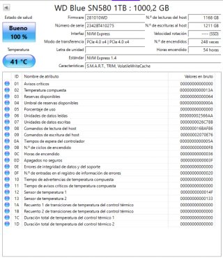 SSD M.2 WD Blue SN580 1TB