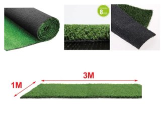 3 rollos Césped artificial 1x3m