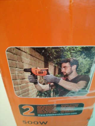 Taladro percutor Black+Decker 500W