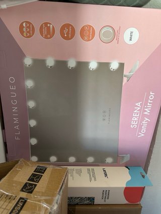 Espejo Maquillaje LED Flamingo SERENA