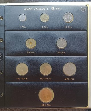 Álbum Pardo VI Monedas Juan Carlos I 1989-1990