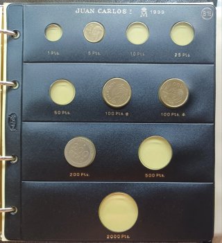 Álbum Pardo VI Monedas Juan Carlos I 1989-1990