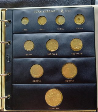 Álbum Pardo VI Monedas Juan Carlos I 1989-1990