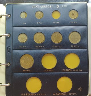 Álbum Pardo VI Monedas Juan Carlos I 1989-1990